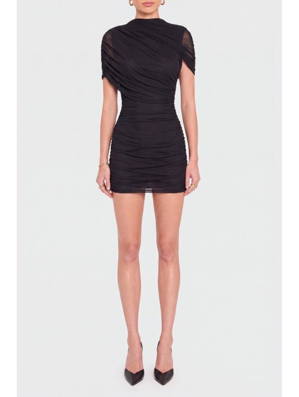 Amanda Uprichard EVIANNA DRESS Mesh mini dress